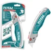 Cutter taglierino in alluminio lama trapezio mm.61 x 19 con 5 lame TOTAL TOTTHT5126128