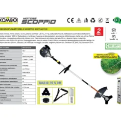 Decespugliatore a scoppio 2 tempi 42,7CC 1,25Kw - 1,7HP KOMBO SCOP006