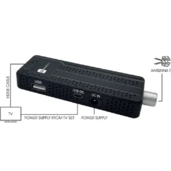 Decoder ricevitore digitale terrestre dvb-t2 stick retro tv hdmi H265 hevc 10 bit usb EK