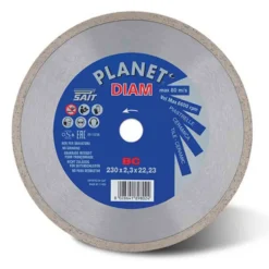 Disco diamantato a corona continua liscia mm.230 x 2,3 x 22,22 SAIT PLANET DIAM BC per piastrelle e ceramica