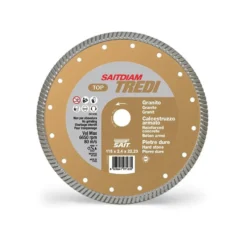 Disco diamantato professionale a corona turbo SAITDIAM TREDI 115 x 2,4 per calcestruzzo, granito e porfido