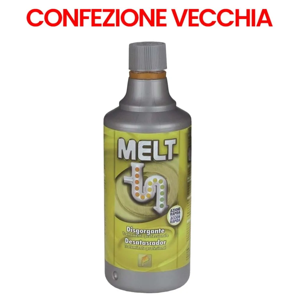 Disgorgante liquido professionale MELT a rapida azione ml.750