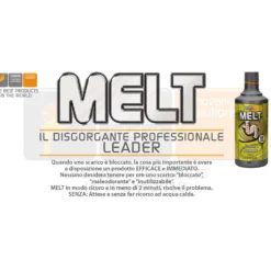 Disgorgante liquido professionale MELT a rapida azione ml.750