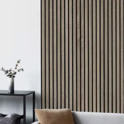 Doghe decorative lamello flessibile in mdf con felcro nero pannello cm.60 x 278 VINTAGE