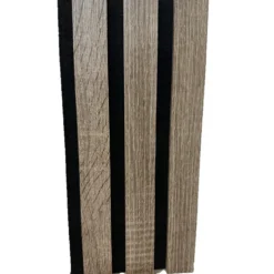 Doghe decorative lamello flessibile in mdf con felcro nero pannello cm.60 x 278 VINTAGE