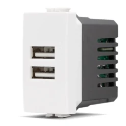 Doppia presa USB tipo A 2 amp JOY-T3 compatibile BTICINO MATIX