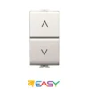 Doppio pulsante interbloccato saliscendi 10amp ELETTROCANALI serie EASY compatibile Bticino Matix