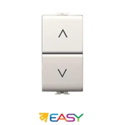 Doppio pulsante interbloccato saliscendi 10amp ELETTROCANALI serie EASY compatibile Bticino Matix
