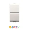 Doppio pulsante saliscendi 10amp ELETTROCANALI serie EASY compatibile Bticino Matix