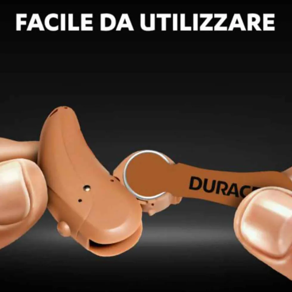 DURACELL Easy Tab Batterie per apparecchi acustici DA312 bl.6 pz.