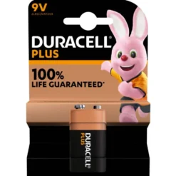DURACELL Plus 100% New Batteria alcalina transistor 9V MN1604