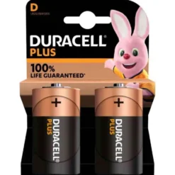 DURACELL Plus 100% New Batterie alcaline torce D 1,5V LR20 MN1300 bl.2 pz.
