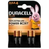DURACELL POWERBOOST Nuove batterie alcaline ministilo AAA 1,5V LR03 MN2400 bl.4 pz.