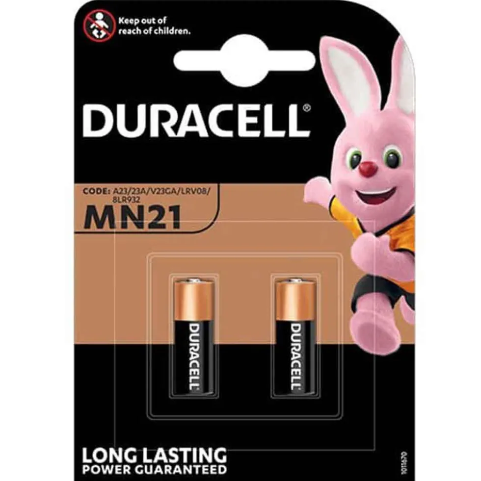DURACELL Specialistiche Batteria 12V MN21 bl.2 pz. per radiocomandi cancello/macchina