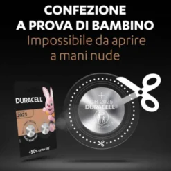 DURACELL Specialistiche Batteria a bottone CR2025 DL2025 bl.2 pz.