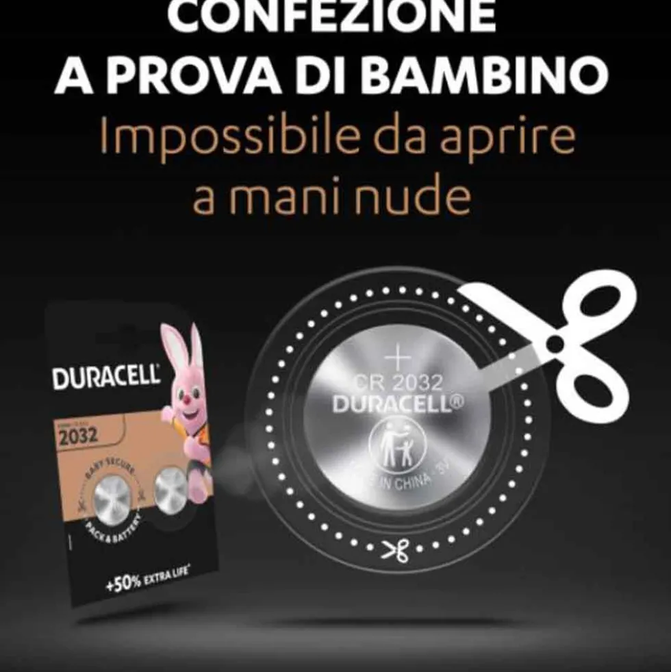 DURACELL Specialistiche Batteria a bottone CR2032 DL2032 bl.2 pz.
