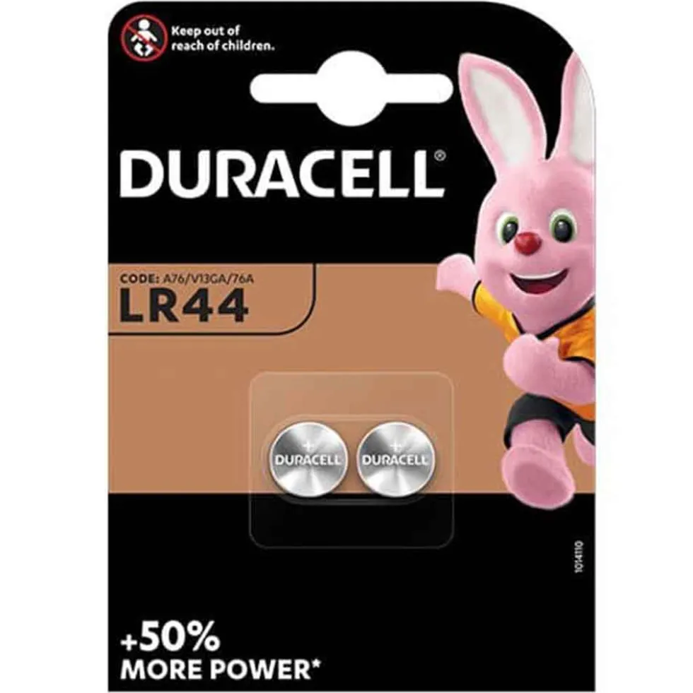 DURACELL Specialistiche Batteria a bottone LR44 AG13 A76 bl.2 pz.