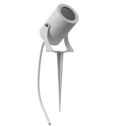 Faretto da giardino IBIZA con picchetto IP65 attacco GU10 bianco