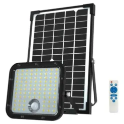 Faretto led da esterno con pannello solare faro proiettore CFG LUMINA PARK 5000 lumen 4000K con sensore di movimento
