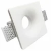 Faretto quadrato conico in gesso ceramico ad incasso a scomparsa mm.120 x 120 CSF045