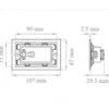 Faretto segnapasso LED COVERAGE per cassetta 503 con cover intercambiabile IP65 3W 3CCT 3000/4000/6000K