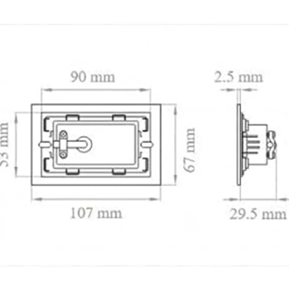 Faretto segnapasso LED COVERAGE per cassetta 503 con cover intercambiabile IP65 3W 3CCT 3000/4000/6000K