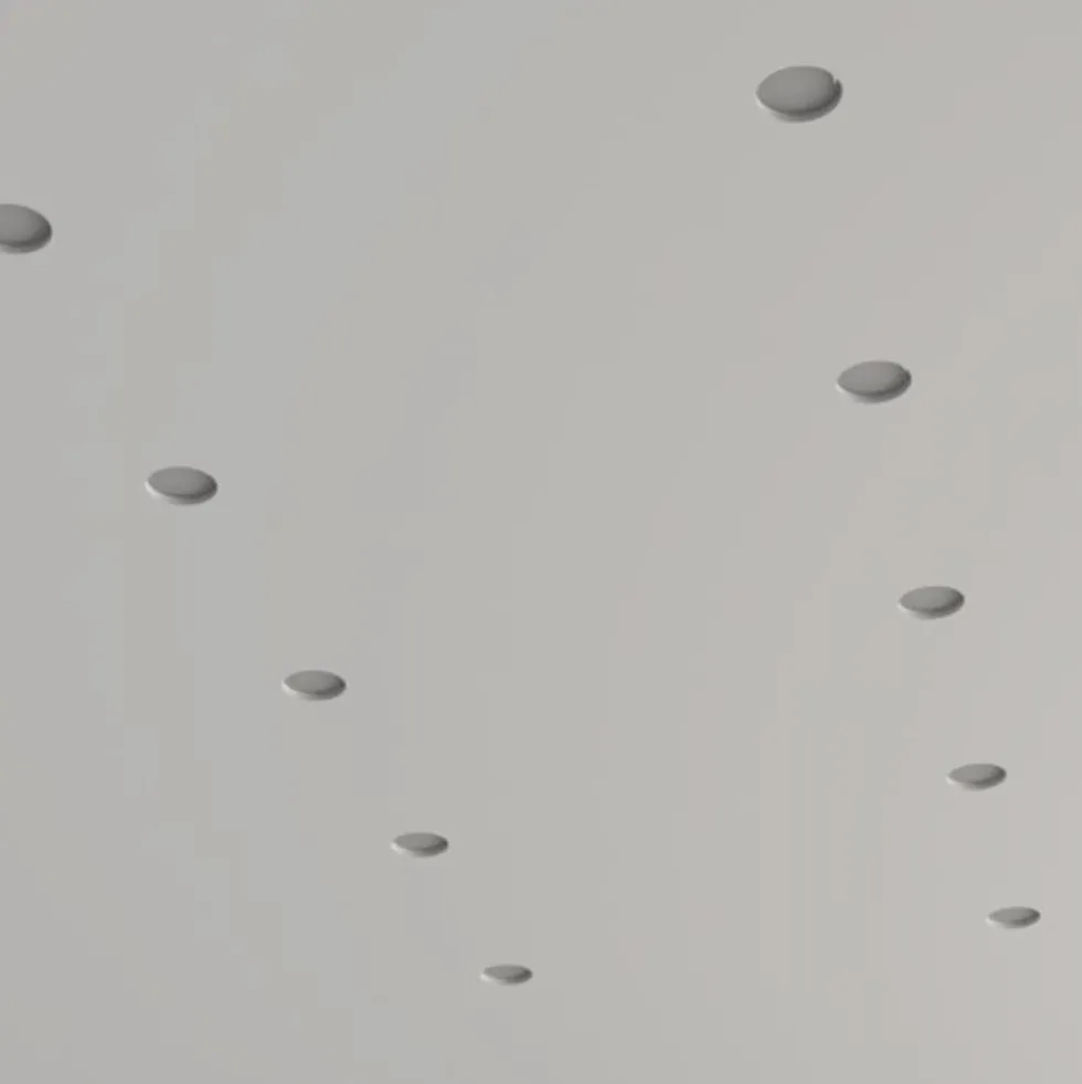 Faretto slim tondo in gesso ad incasso a scomparsa cm.10 CSF010