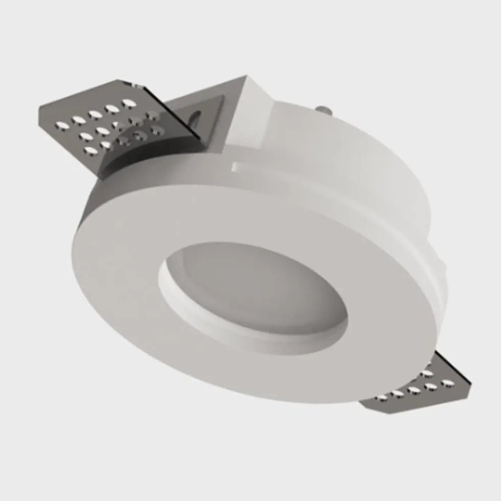 Faretto slim tondo in gesso ad incasso a scomparsa cm.10 CSF010