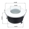 Faretto tondo in alluminio IP65 bianco ø82 x 54mm portalampade GU10 OPTONICA 2009