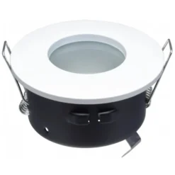 Faretto tondo in alluminio IP65 bianco ø82 x 54mm portalampade GU10 OPTONICA 2009