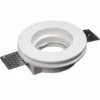 Faretto tondo in gesso ceramico ad incasso a scomparsa dm.100 Made in Italy CSF015