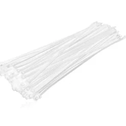 Fascette di cablaggio in nylon bianche mm.4,8 x 530 cf.100 pz. MADE IN ITALY