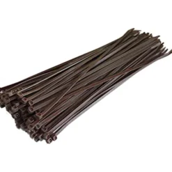 Fascette di cablaggio in nylon marroni mm.2,5 x 200 cf.100 pz.