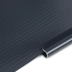 Fascia frangivista striscia telo in pvc oscurante per recinzioni cm.19 x 35 mt. grigio scuro antracite con clips di fissaggio
