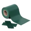 Fascia frangivista striscia telo in pvc oscurante per recinzioni cm.19 x 35 mt. verde con clips di fissaggio