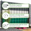 Fascia frangivista striscia telo in pvc oscurante per recinzioni cm.19 x 35 mt. wall effetto muro con clips di fissaggio