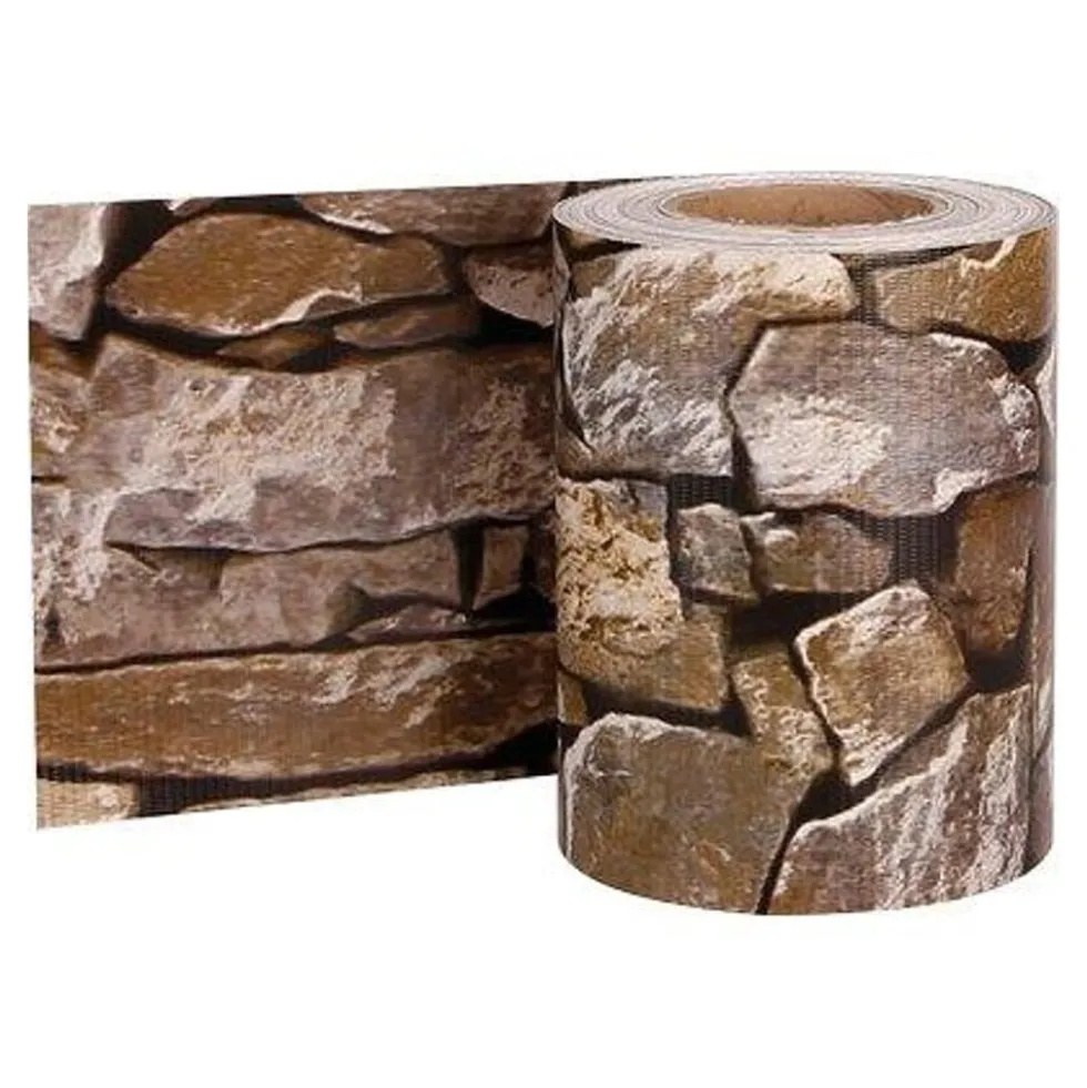 Fascia frangivista striscia telo in pvc oscurante per recinzioni cm.19 x 35 mt. wall effetto muro con clips di fissaggio