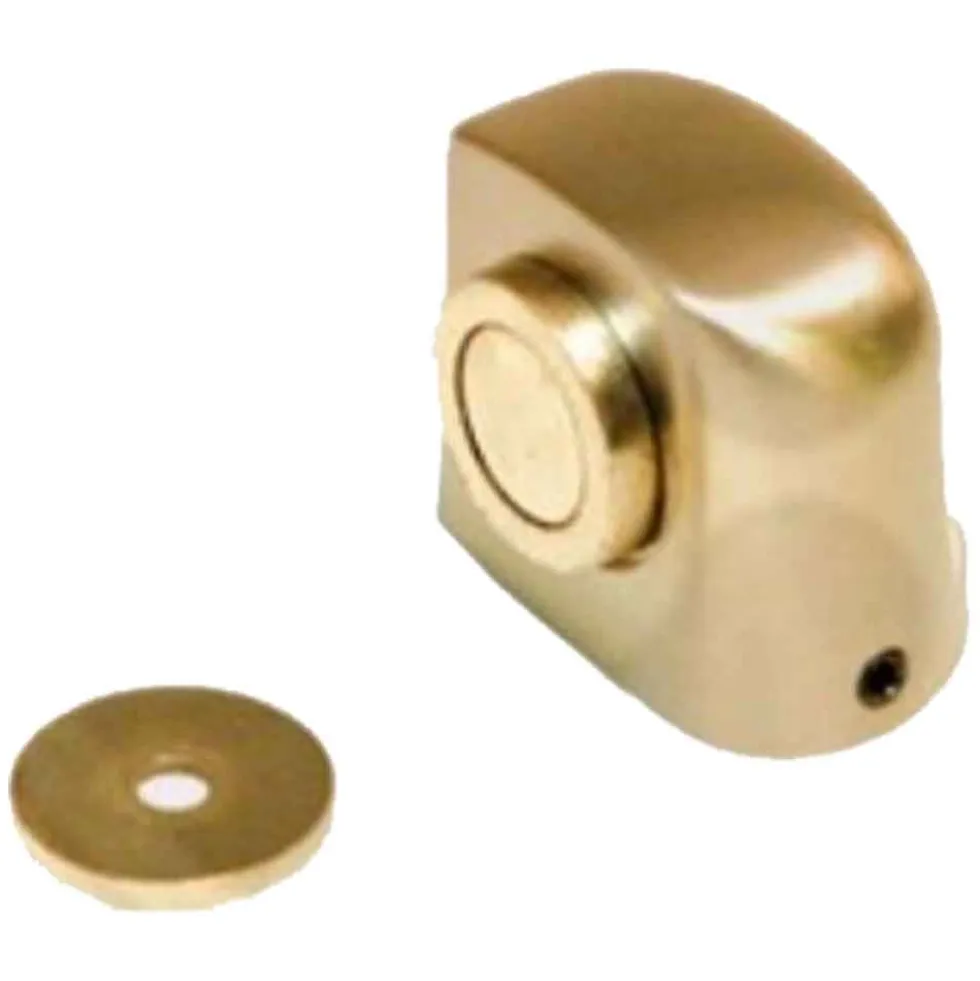 Fermaporta magnetico a pavimento da avvitare oro lucido PINCO 06107