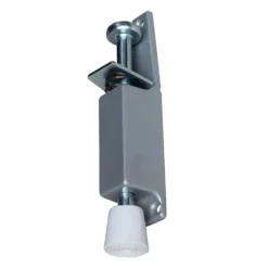 Fermaporte a pedale con molla mm.120 argento regol. 130/162 mm. IBFM 242