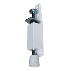 Fermaporte a pedale con molla mm.120 bianco regol. 130/162 mm. IBFM 239