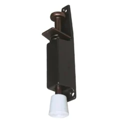 Fermaporte a pedale con molla mm.120 bronzo regol. 130/162 mm. IBFM 240