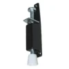 Fermaporte a pedale con molla mm.120 nero regol. 130/162 mm. IBFM 241