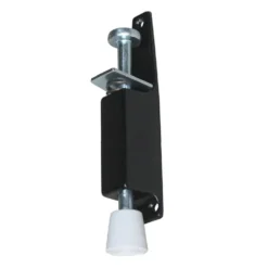 Fermaporte a pedale con molla mm.120 nero regol. 130/162 mm. IBFM 241