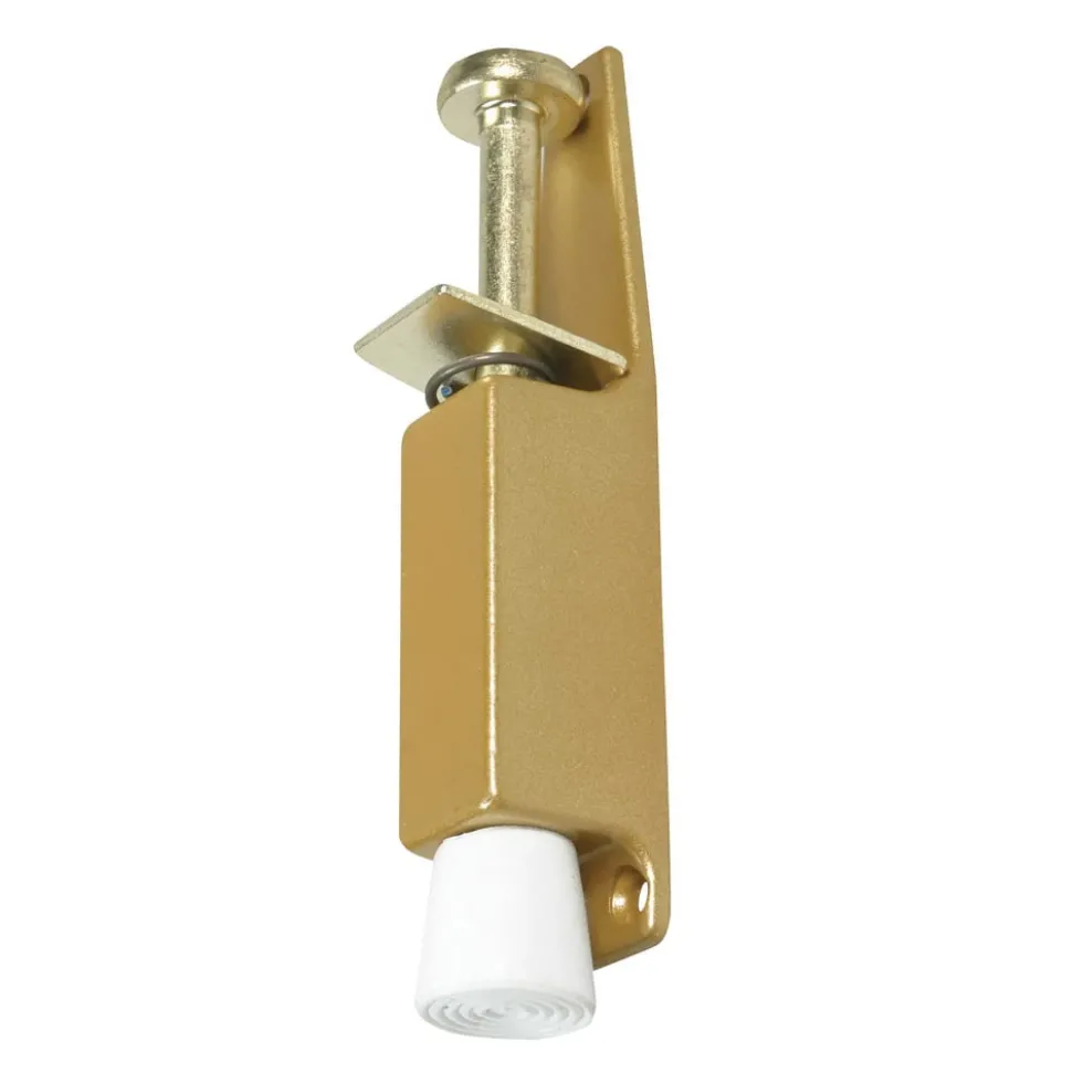 Fermaporte a pedale con molla mm.120 oro regol. 130/162 mm. IBFM 243