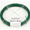Filo di acciaio zincato e plastificato verde mm.2,7 x 20 metri