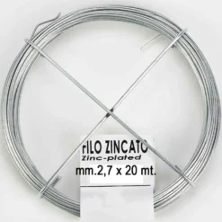 Filo di acciaio zincato mm.2,7 x 20 metri per reti e recinzioni