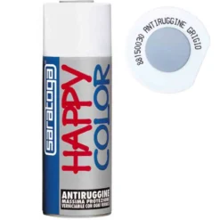 Fondo antiruggine spray grigio per metalli ml.400 HAPPY COLOR SARATOGA