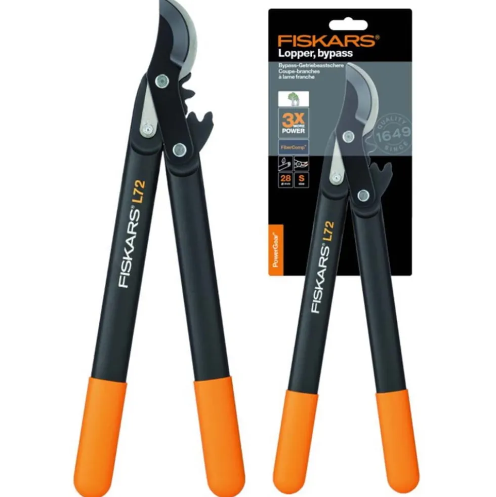 Forbici cesoia troncarami FISKARS POWERGEAR L72 lame bypass ad uncino