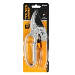 Forbici da potatura in alluminio taglio battente mm.200 lama teflon TOLSEN 31023