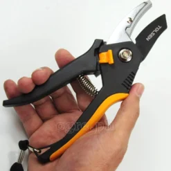 Forbici da potatura in pvc con sistema bypass a molla mm.200 TOLSEN 31020